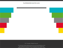 Tablet Screenshot of buildabetterworld.com